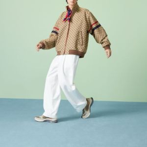 Gucci GG Cotton Canvas Zip Jacket 'Beige Blue' 742835-Z8BJJ-9120 sold by KicksCrew