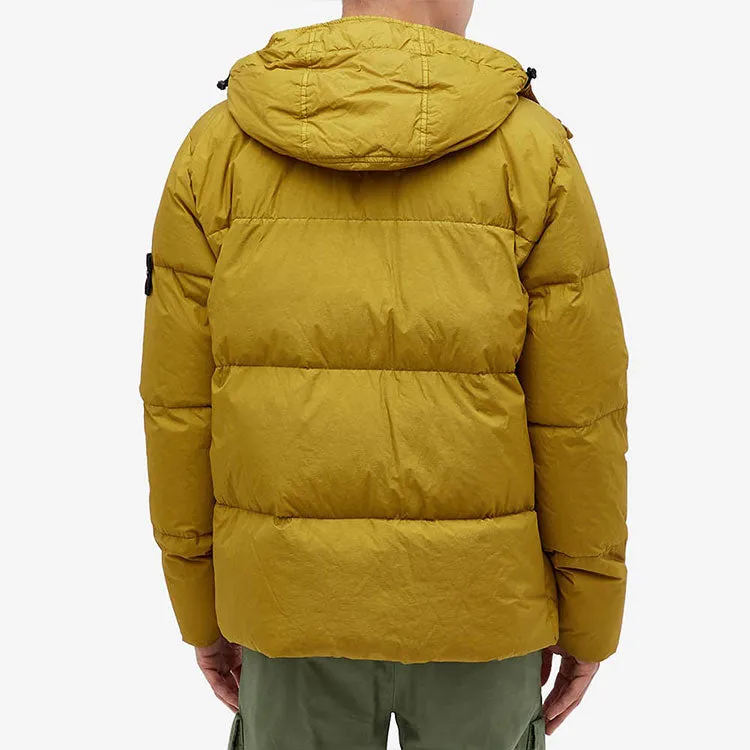 STONE ISLAND Garment Dyed Crinkle Reps Hooded Down Jacket 'Bark' 751540123-V0098 sold by KicksCrew product image thumbnail 2