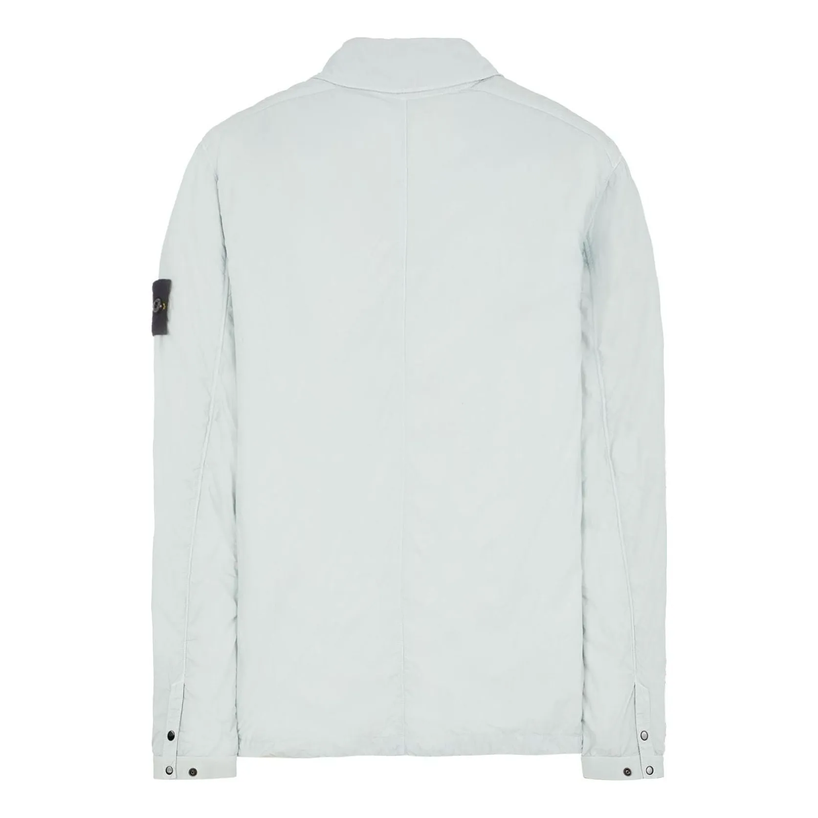 STONE ISLAND Brushed Cotton Canvas Zip Overshirt 'Pearl Grey' 7715101WN-V0161 sold by KicksCrew product image thumbnail 2
