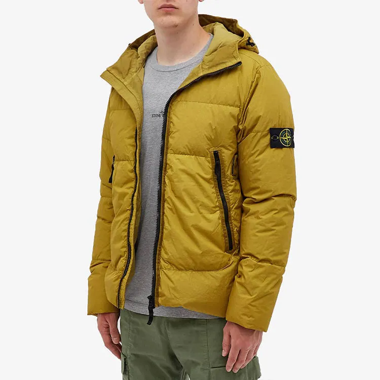 STONE ISLAND Garment Dyed Crinkle Reps Hooded Down Jacket 'Bark' 751540123-V0098 sold by KicksCrew product image thumbnail 3