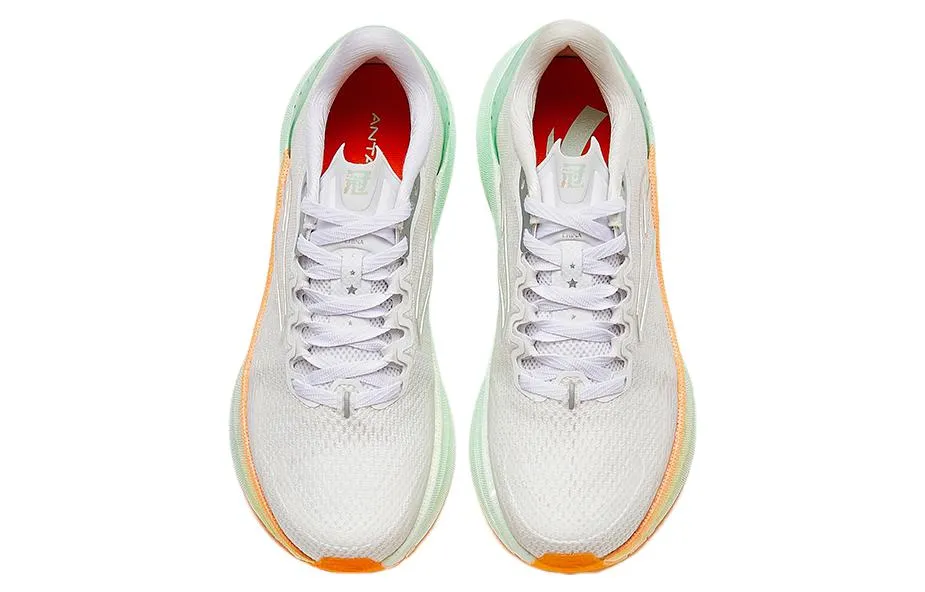 (WMNS) ANTA Running Series Sneakers 'White Green Yellow' 122335580S-8 sold by KicksCrew product image thumbnail 3