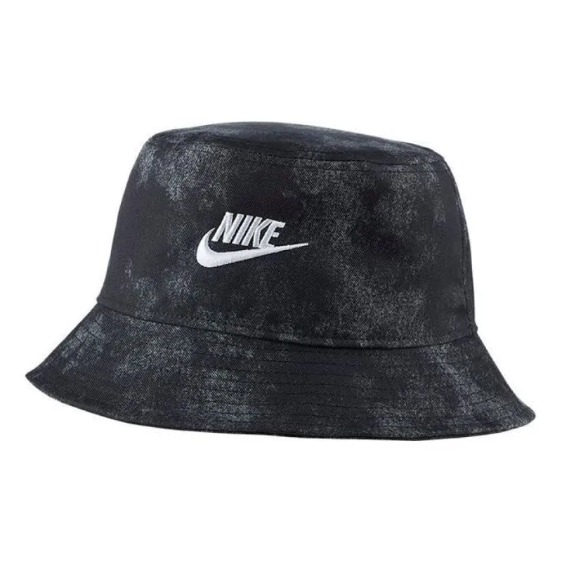 Nike Sportswear Tie-Dye Bucket Hat 'Black Grey White' DC3966-010 sold by KicksCrew