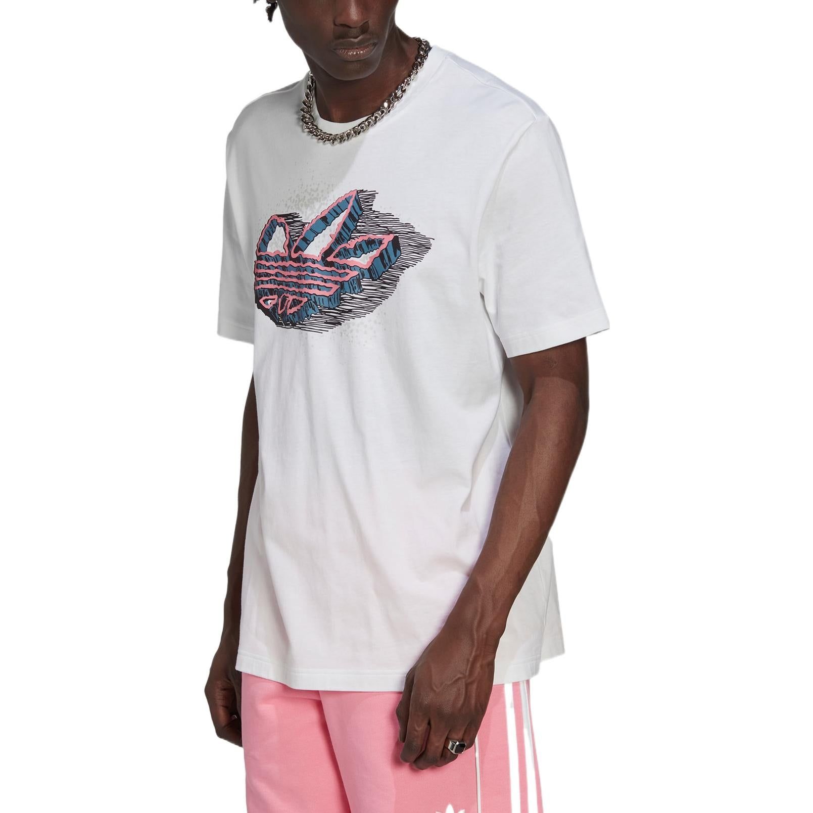 adidas originals Rekive Speed Trefoil Graphic T-shirt 'White' HK7334 sold by KicksCrew product image thumbnail 2