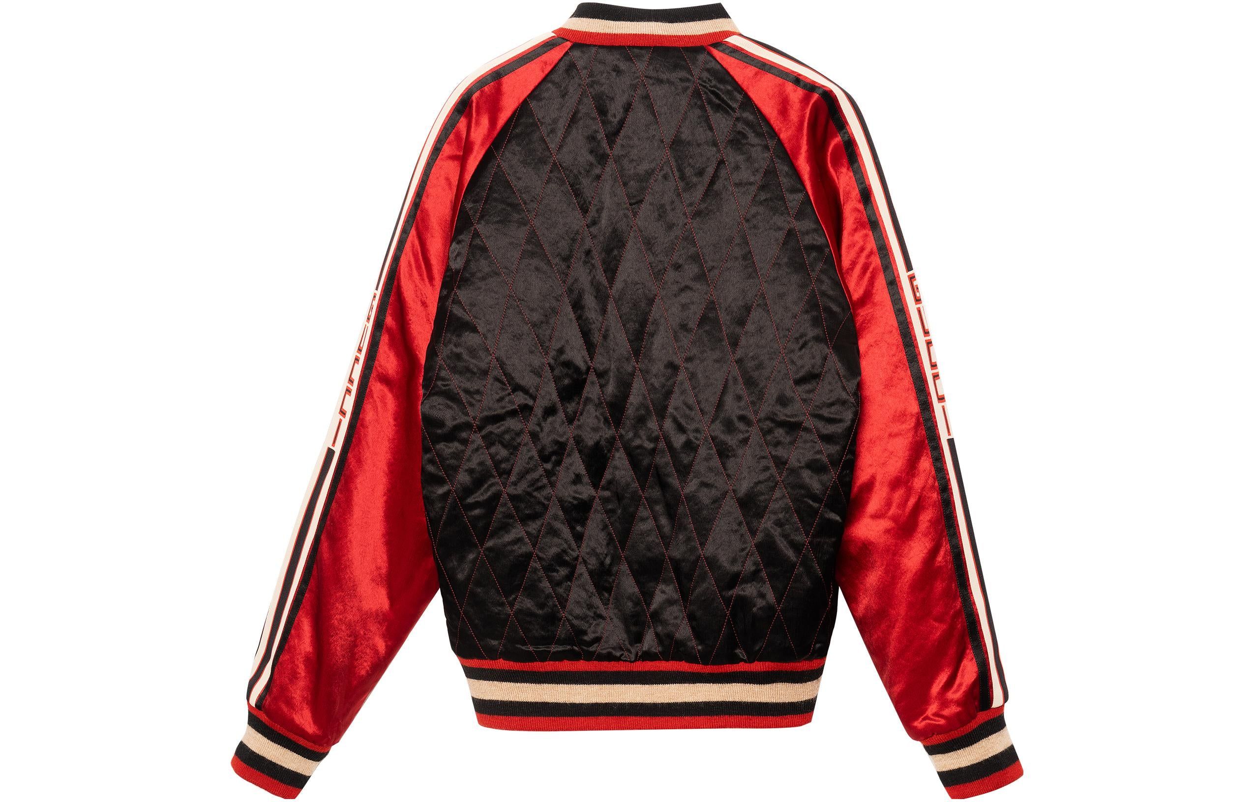 Gucci Reversible Acetate Bomber Jacket 'Black Red' 538282-ZAAJ3-1049 sold by KicksCrew product image thumbnail 2