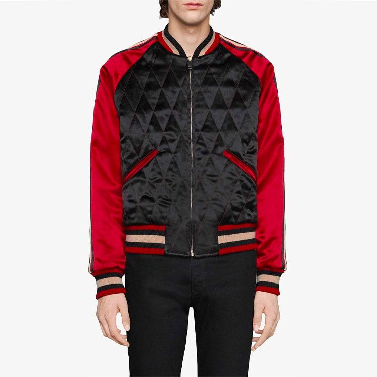 Gucci Reversible Acetate Bomber Jacket 'Black Red' 538282-ZAAJ3-1049 sold by KicksCrew product image thumbnail 3