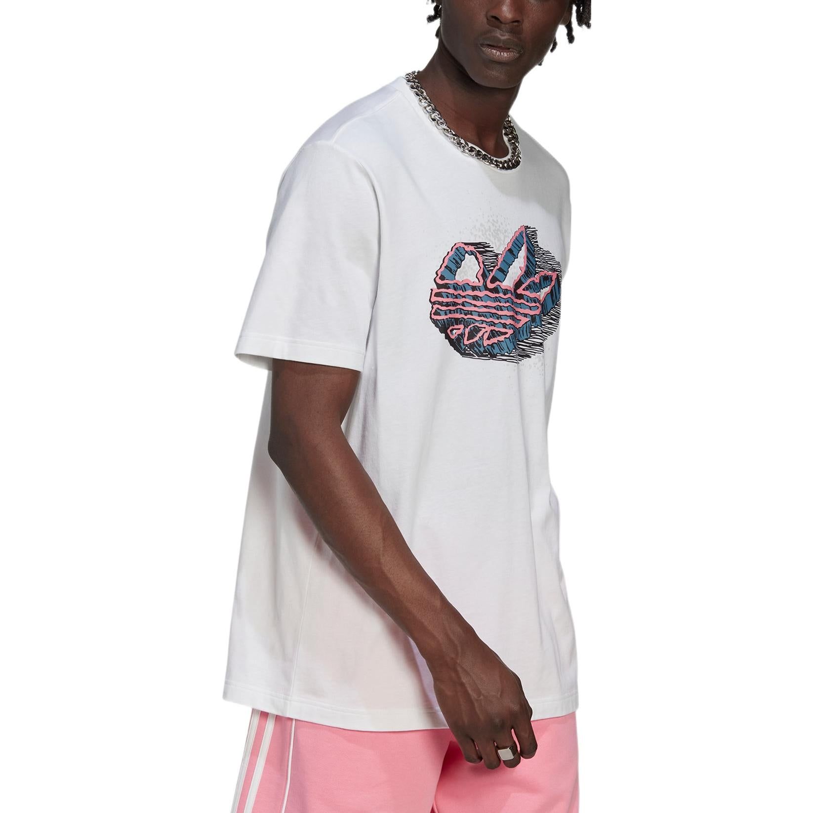 adidas originals Rekive Speed Trefoil Graphic T-shirt 'White' HK7334 sold by KicksCrew product image thumbnail 4