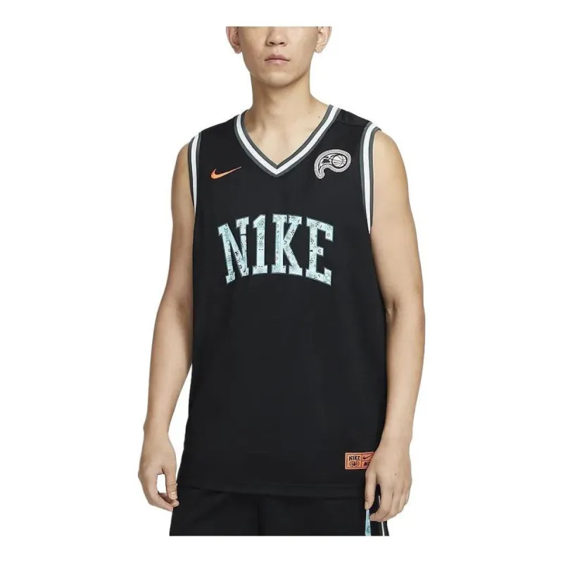 Nike Dri-Fit DNA Basketball Jersey 'Black Teal' HF6136-010 sold by KicksCrew