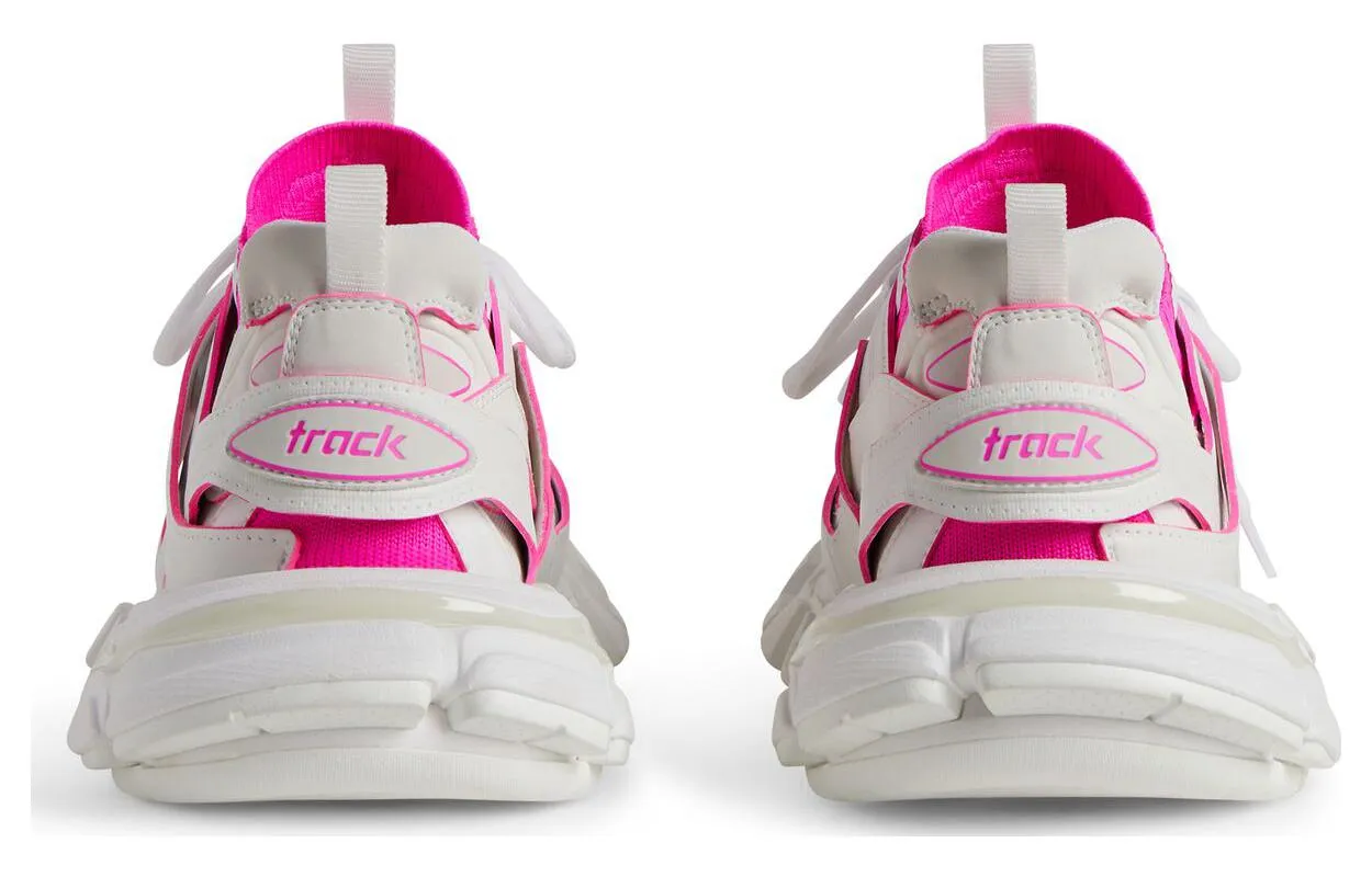 (WMNS) Balenciaga Track Sock Sneakers 'White and Neon Pink Knit and Nylon' 736328W3SKC9055 sold by KicksCrew product image thumbnail 4