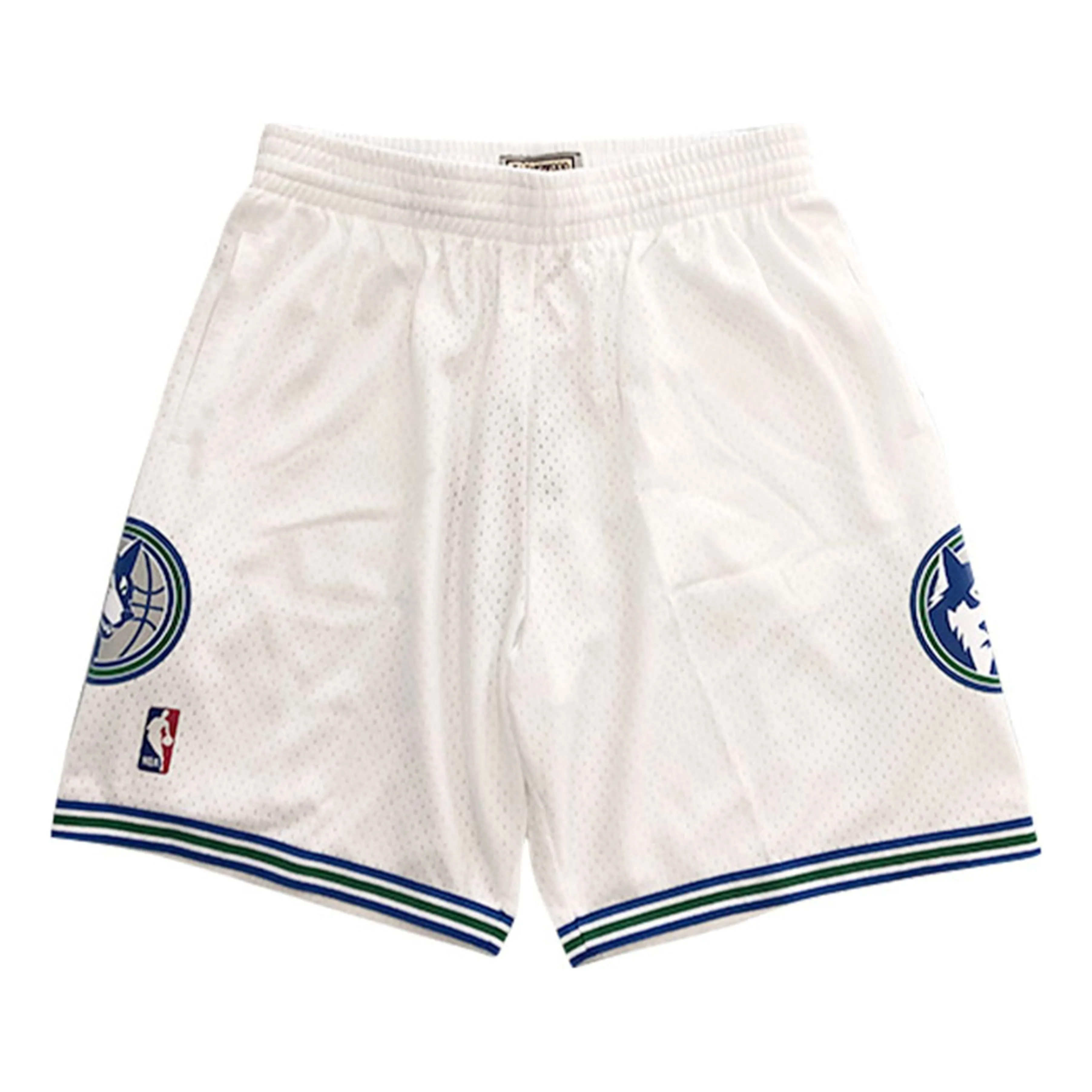Mitchell & Ness NBA Swingman Shorts Minnesota Timberwolves 1995-96 'White' SMSHSB19045-MTIWHIT95 sold by KicksCrew