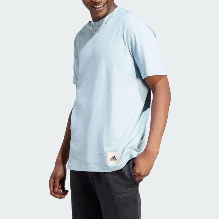 adidas Lounge Tee 'Wonder Blue' IM0483 sold by KicksCrew product image thumbnail 2