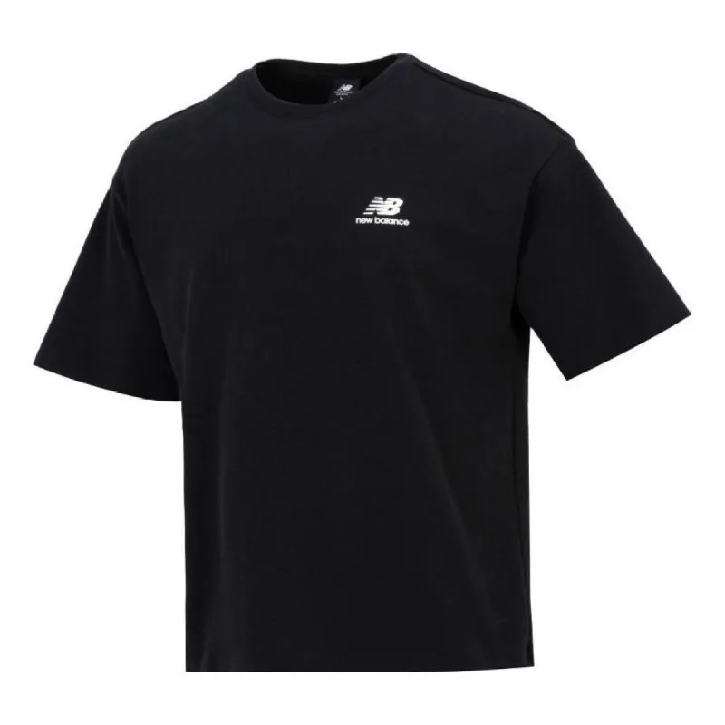 New Balance Logo T-Shirt 'Black' AMT22392-BK sold by KicksCrew