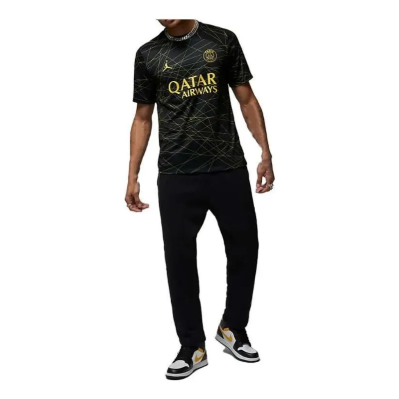 Air Jordan PSG 2023/24 Stadium Force Jersey 'Black Yellow' DR3969-011 sold by KicksCrew