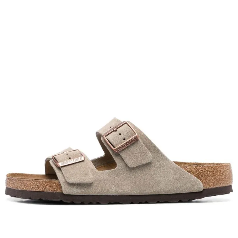 Birkenstock Arizona Suede Leather Sandals 'Taupe' 51461 sold by KicksCrew