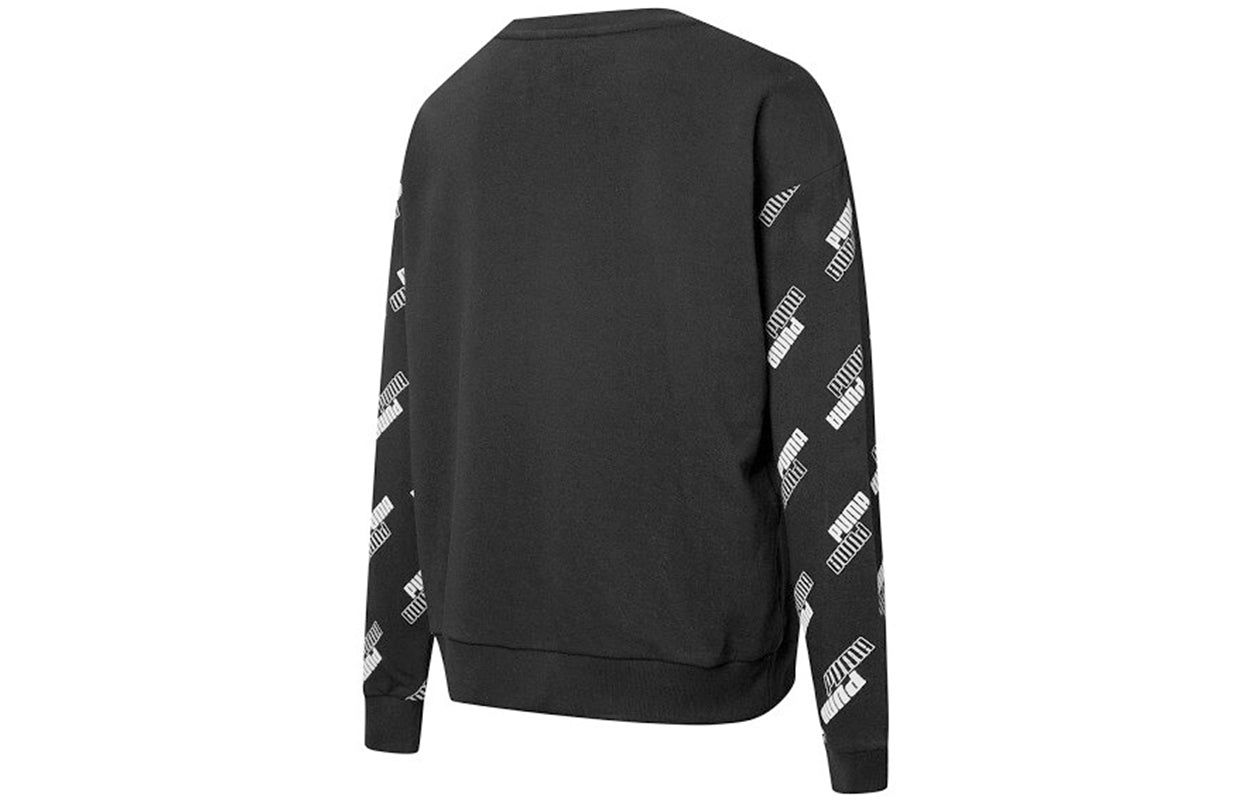 (WMNS) Puma Power Aop Crew Sweater 'Black' 847695-01 sold by KicksCrew product image thumbnail 2