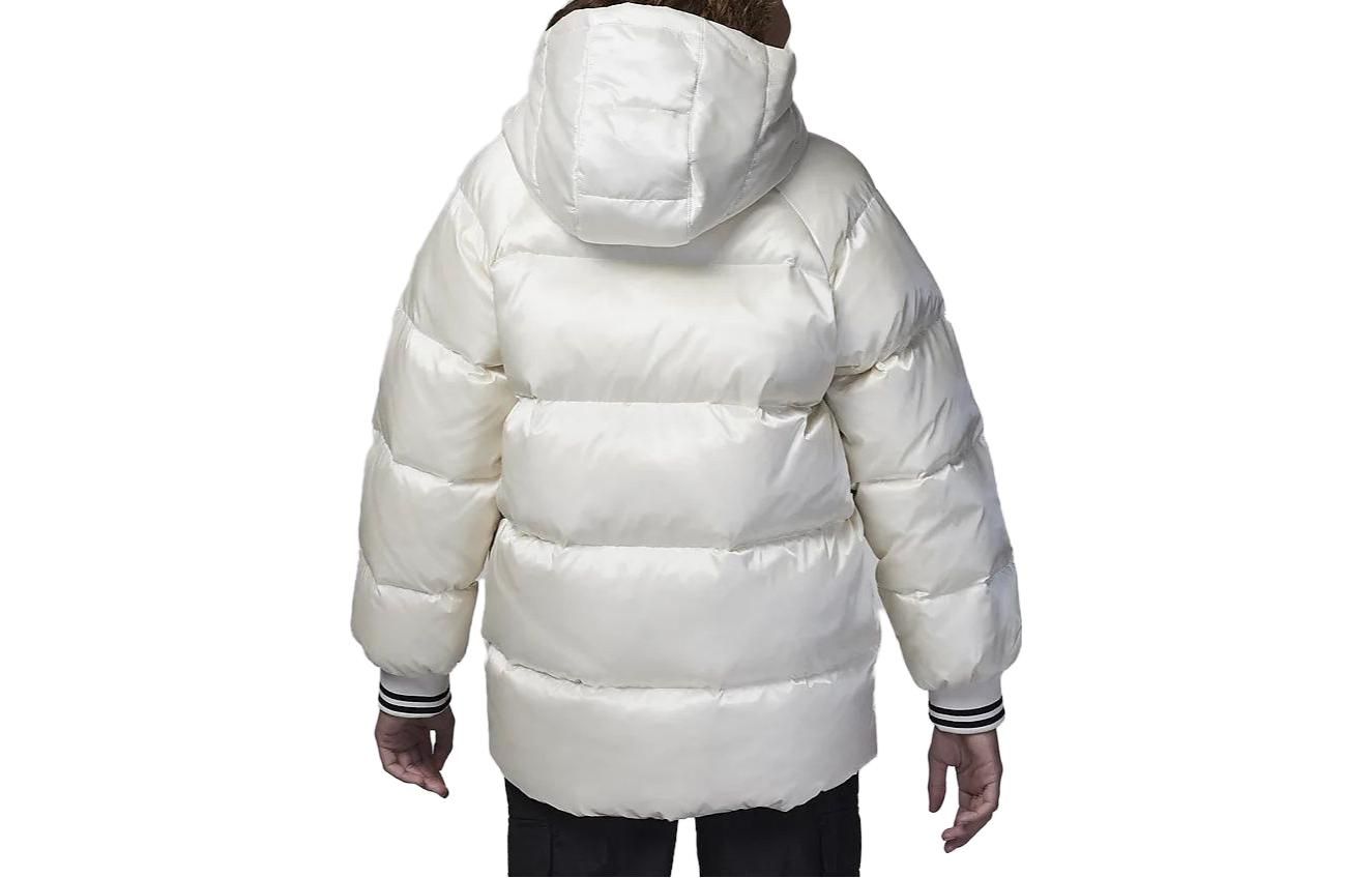 (GS) Air Jordan Jumpman Logo Puffer Jacket 'White' FV2746-133 sold by KicksCrew product image thumbnail 3