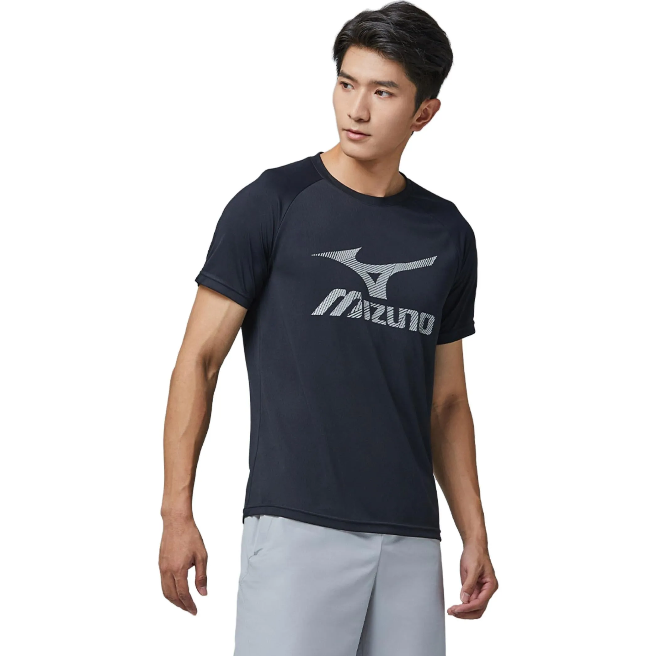 Mizuno Performance T-shirt 'Black' J2CA33E1 sold by KicksCrew product image thumbnail 2