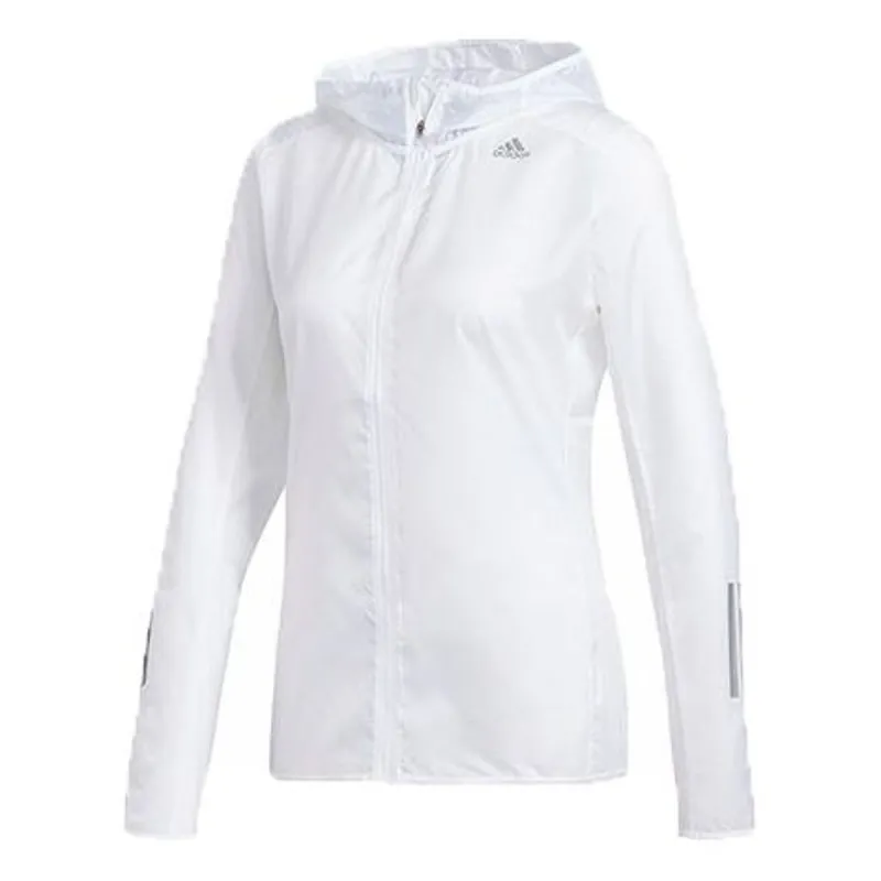 (WMNS) adidas Own the Run Jacket 'White' DN8765 sold by KicksCrew