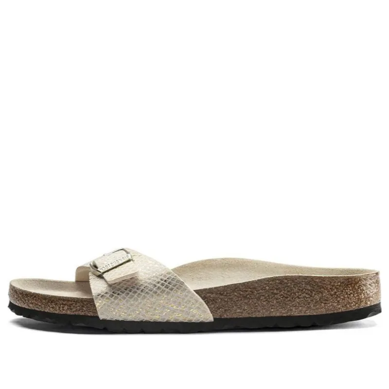 Birkenstock Madrid Narrow Fit Sandals 'Gold Python' 1018543 sold by KicksCrew