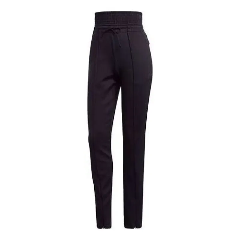 (WMNS) adidas High-Waisted Slim Pants 'Black' FP7971 sold by KicksCrew