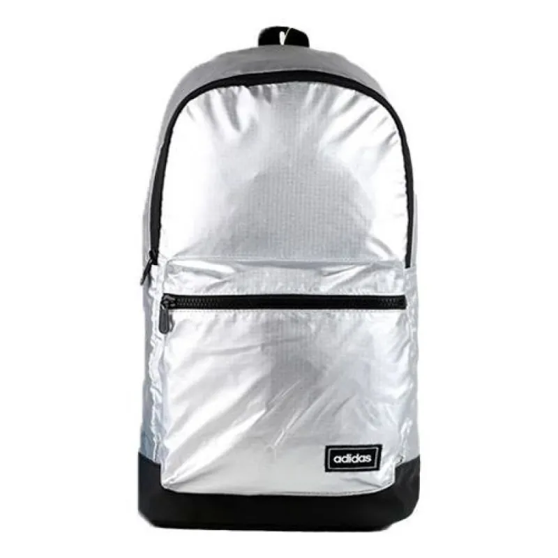(WMNS) adidas Classic Metallic Backpack Medium 'Silver' FL4047 sold by KicksCrew