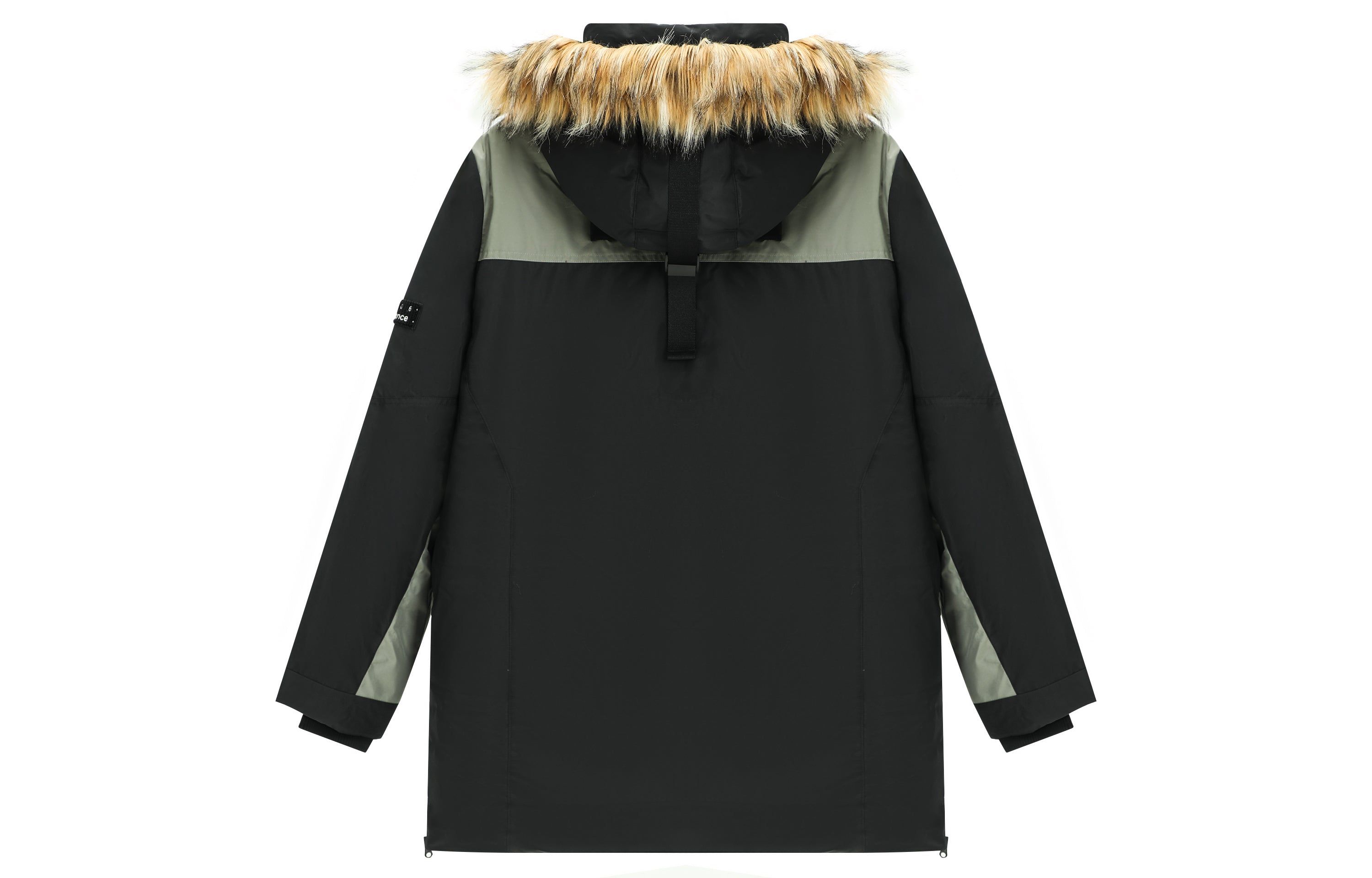 New Balance Logo Classic Down Jacket 'Black Grey' AMJ14300-BK sold by KicksCrew product image thumbnail 2