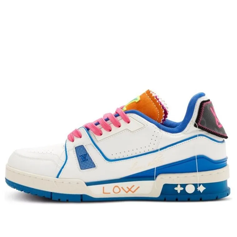 LOUIS VUITTON Trainers 'White Pink Blue for Saint-Tropez' 1A9DCE sold by KicksCrew