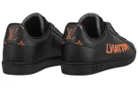 LOUIS VUITTON LV Luxembourg Samothrace Sneakers 'Black with Orange' 1A9JCP sold by KicksCrew