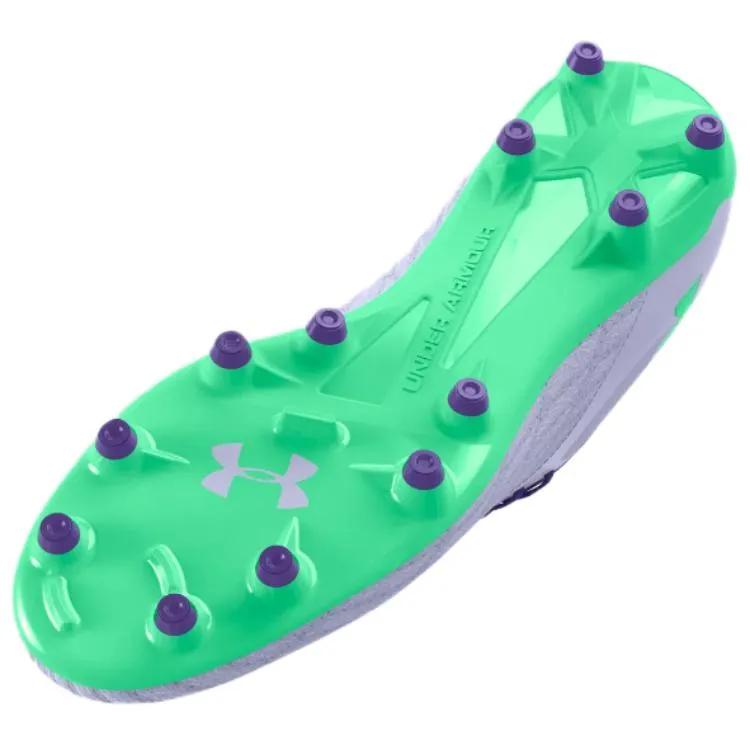 Under Armour Magnetico Select 3 FG Soccer Cleats 'Purple Green' 3027039-501 sold by KicksCrew product image thumbnail 4