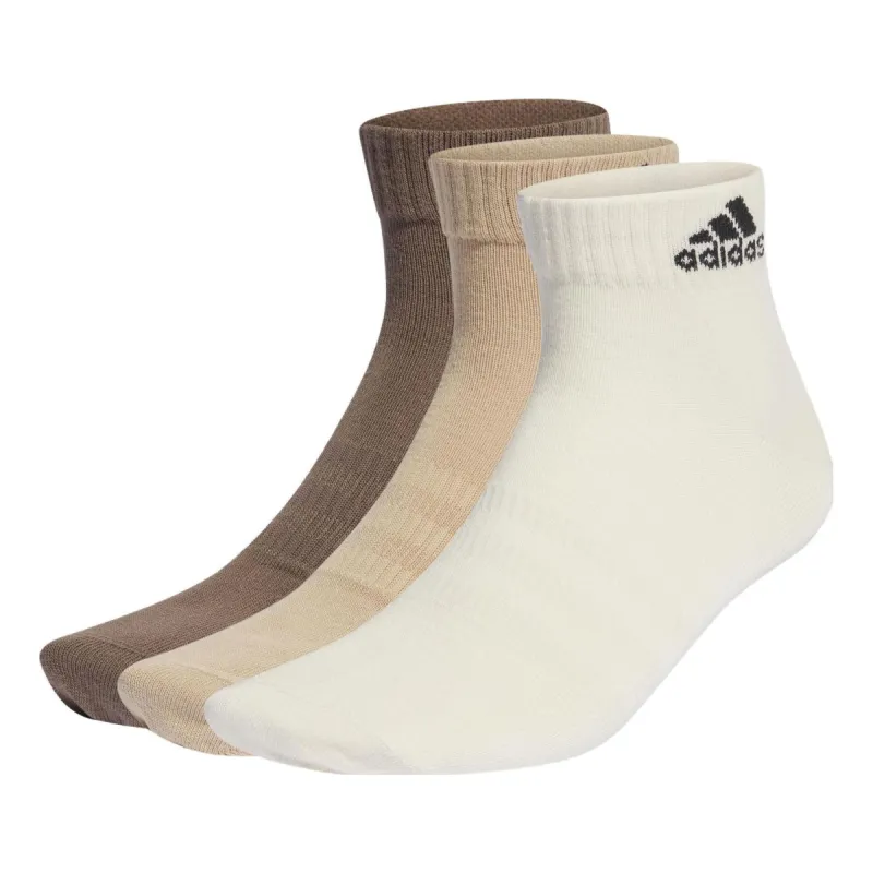 adidas Sportswear ankle Socks 3-Pairs 'White Tan Brown' IM1721 sold by KicksCrew