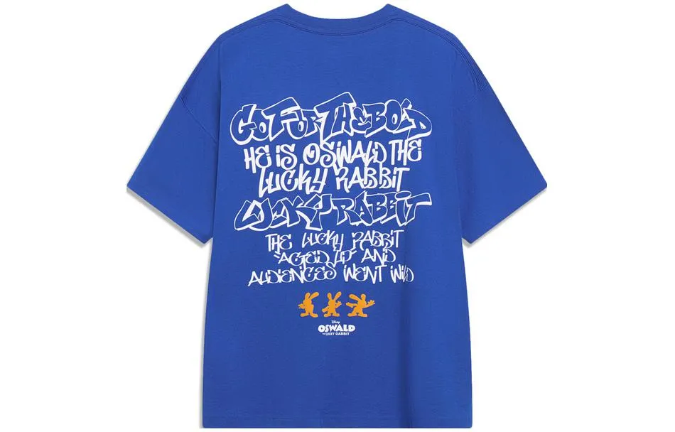 Li-Ning x Disney Oswald Graphic T-shirt 'Blue' AHST317-2 sold by KicksCrew product image thumbnail 2