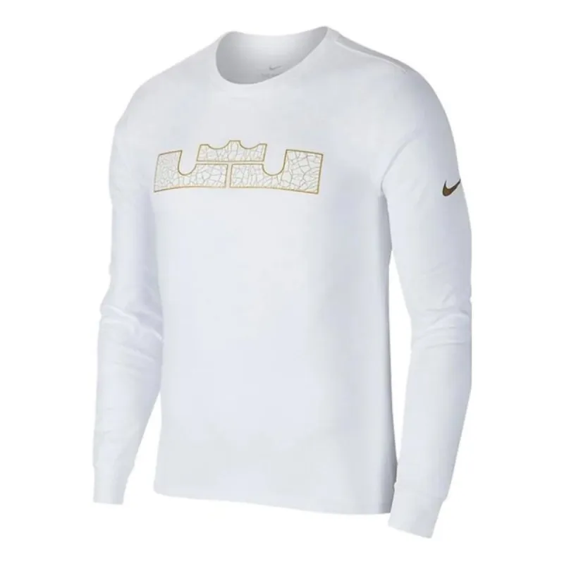 Nike Dri-Fit Lebron Logo T-shirt 'White' 924224-100 sold by KicksCrew