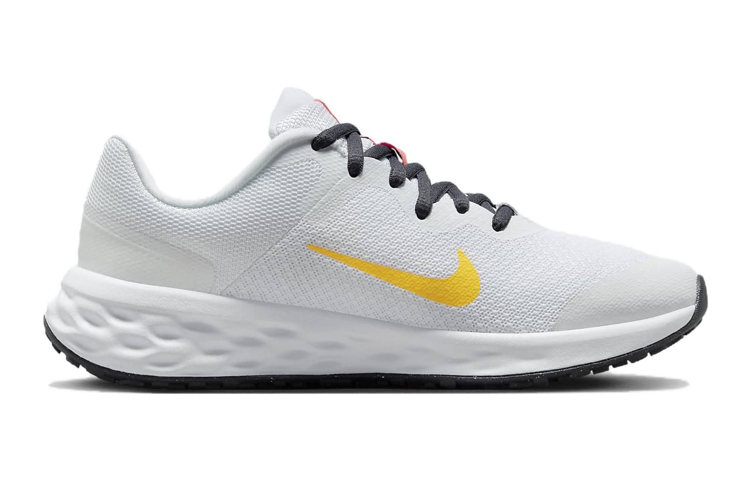 (GS) Nike Revolution 6 Road Running Shoes 'White Gridiron Orange Sea Coral' DD1096-101 sold by KicksCrew product image thumbnail 2