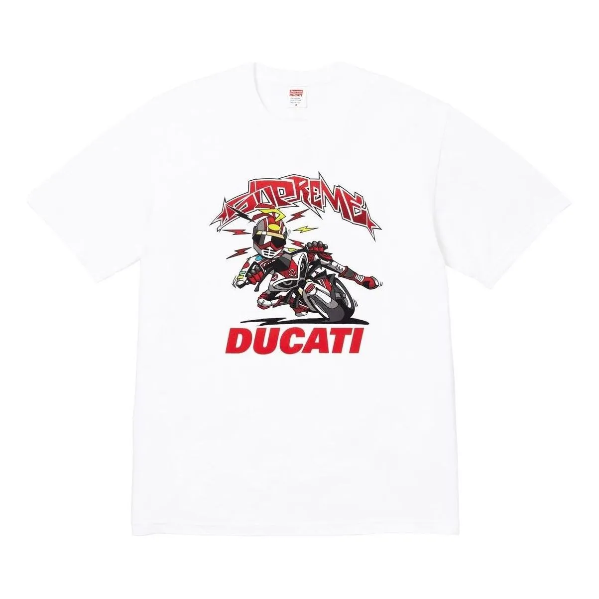 Supreme x DUCATI Bike T-Shirt 'White Red Black' SUP-SS24-279 sold by KicksCrew