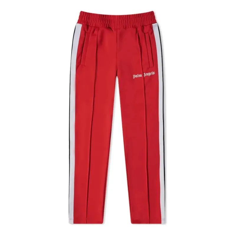 Palm Angels Classic Track Pants 'Red White' PMCJ001C99FAB0012501 sold by KicksCrew