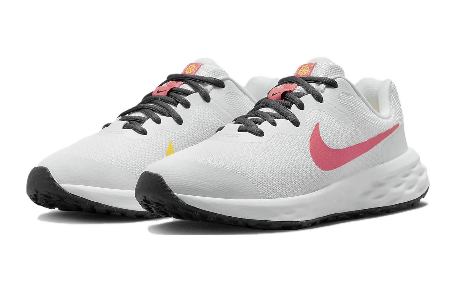 (GS) Nike Revolution 6 Road Running Shoes 'White Gridiron Orange Sea Coral' DD1096-101 sold by KicksCrew product image thumbnail 3
