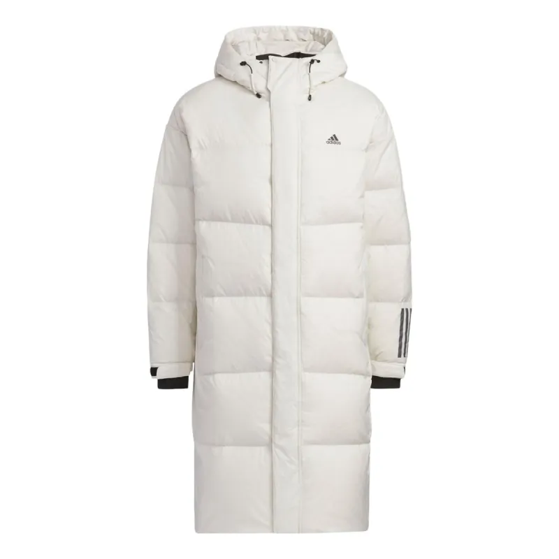 adidas Down Goose Long Jacket 'White' IL8927 sold by KicksCrew