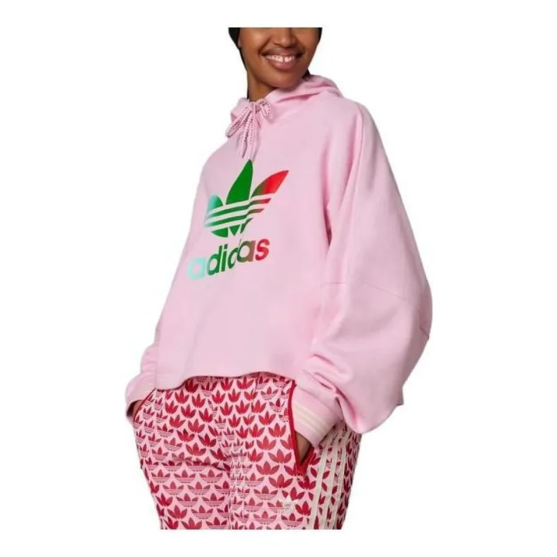 (WMNS) adidas Originals Adicolor 70s Cropped Hoodie 'Pink' IK7863 sold by KicksCrew