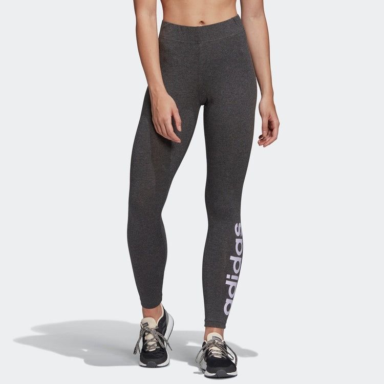 (WMNS) adidas Essentials Linear Leggings 'Black White' DP2386 sold by KicksCrew product image thumbnail 3
