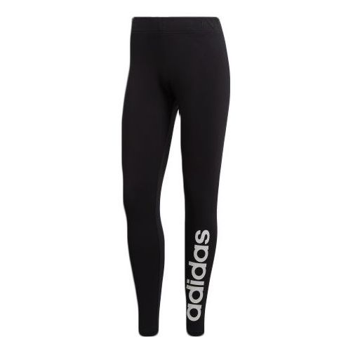 (WMNS) adidas Essentials Linear Leggings 'Black White' DP2386 sold by KicksCrew