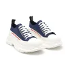 (WMNS) Alexander McQueen Tread Slick Sneakers 'Navy White Red' 702042WHZ624687 sold by KicksCrew