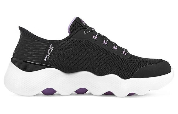 (WMNS) Skechers GO WALK Massage Fit 'Black Lavender' 124916-BKLV sold by KicksCrew product image thumbnail 2