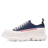 (WMNS) Alexander McQueen Tread Slick Sneakers 'Navy White Red' 702042WHZ624687 sold by KicksCrew