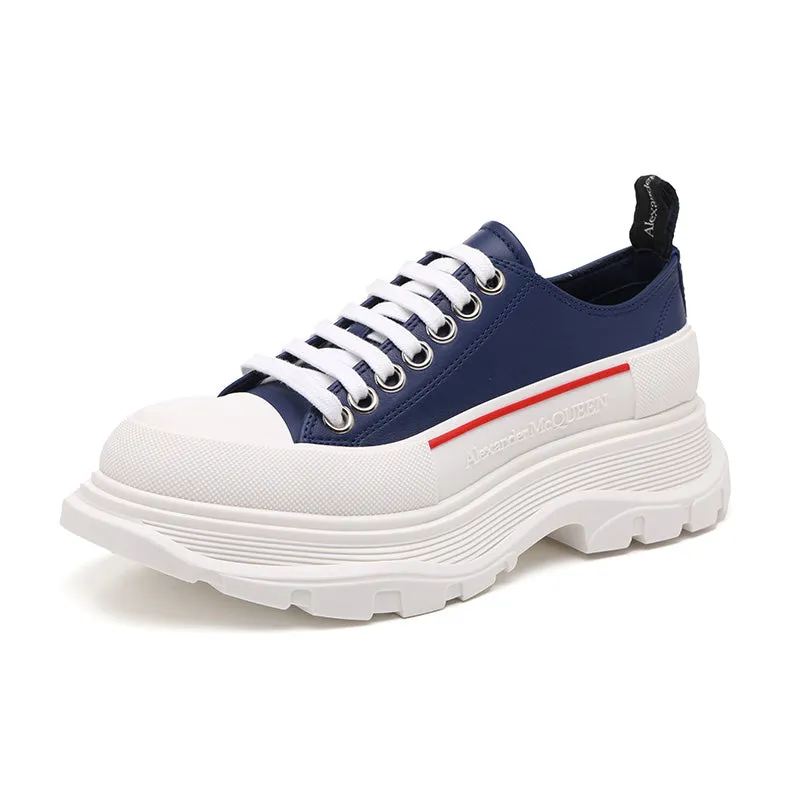 (WMNS) Alexander McQueen Tread Slick Sneakers 'Navy White Red' 702042WHZ624687 sold by KicksCrew product image thumbnail 2