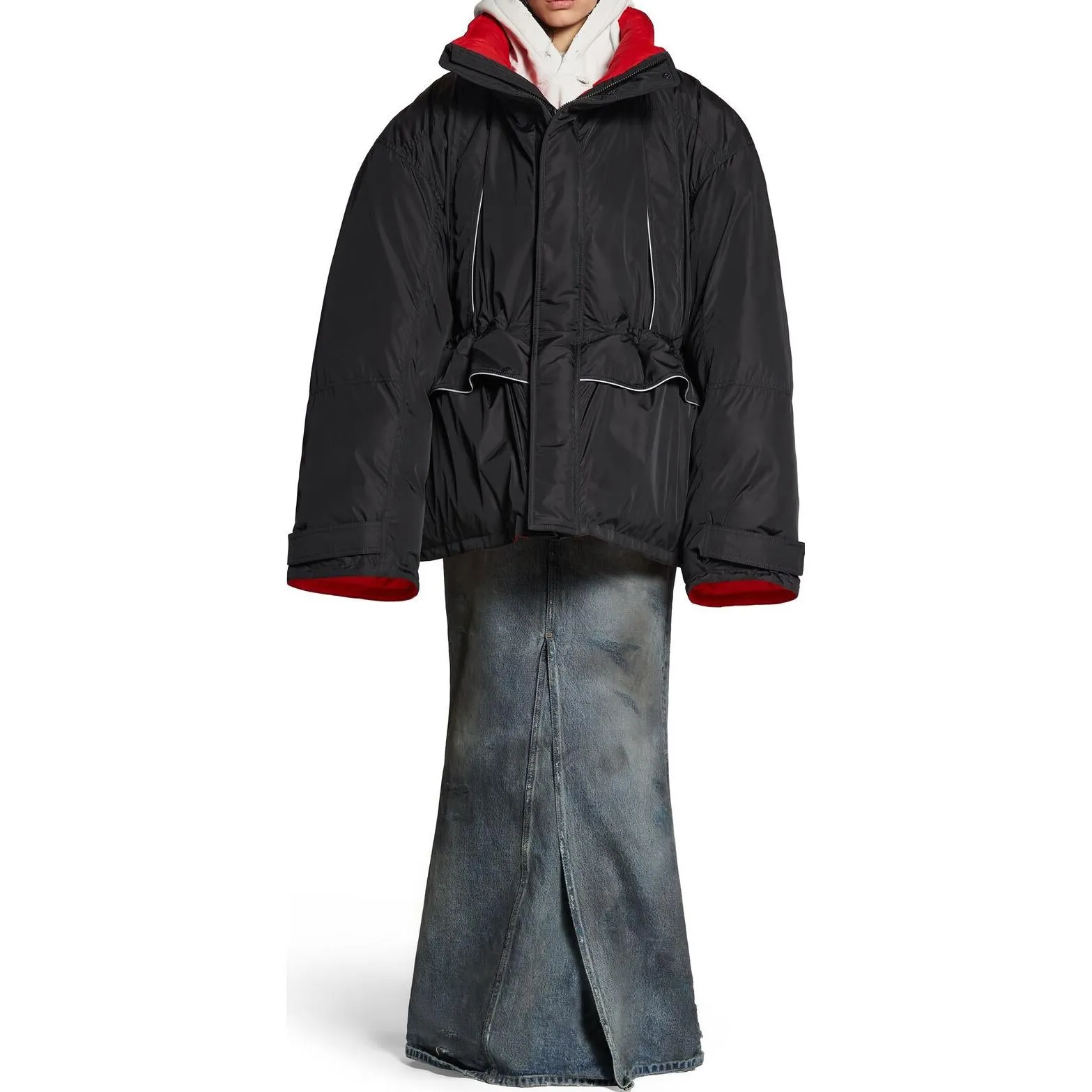 Balenciaga Wrap Parka 'Black' 751715TNO191000 sold by KicksCrew product image thumbnail 3