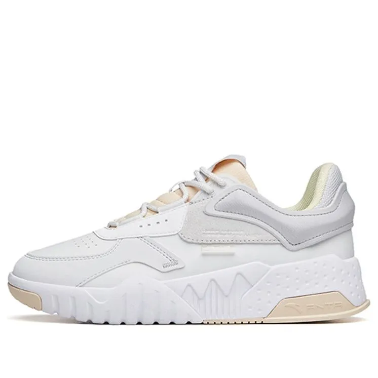 (WMNS) ANTA Life Series Sneakers 'White Grey Yellow' 922138051-1 sold by KicksCrew