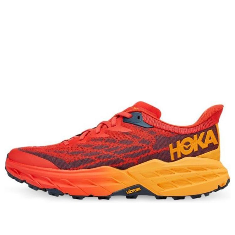Hoka One One Speedgoat 5 2E Wide 'Fiesta Radiant Yellow' 1123159-FRYL sold by KicksCrew