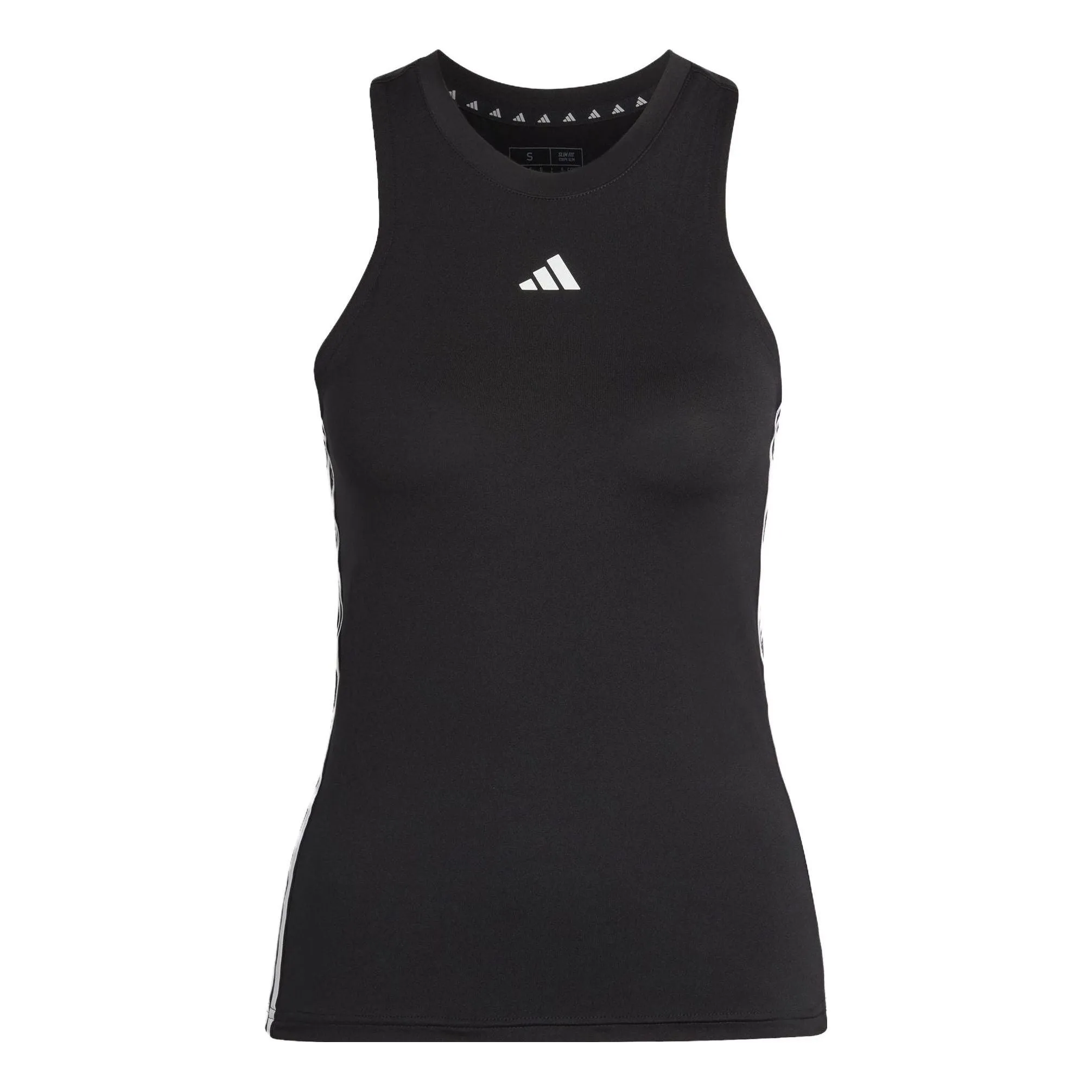 (WMNS) adidas Aeroready Train Essentials Regular 3-Stripes Tank Top Asia Sizing 'Black White' HR7815 sold by KicksCrew