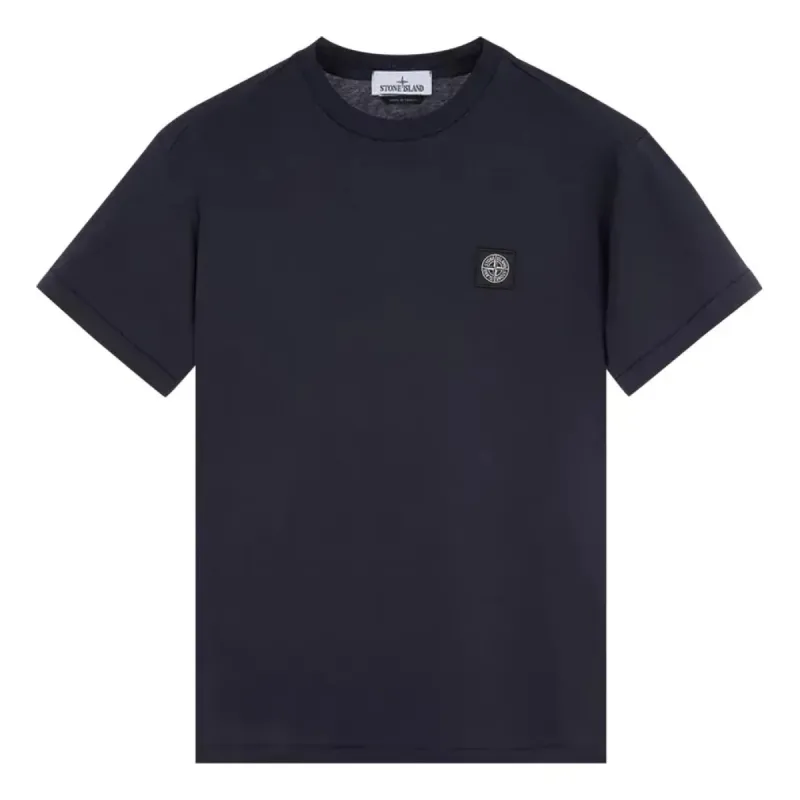 STONE ISLAND Patch Short-Sleeve T-shirt 'Navy Blue' 791524113-A0020 sold by KicksCrew