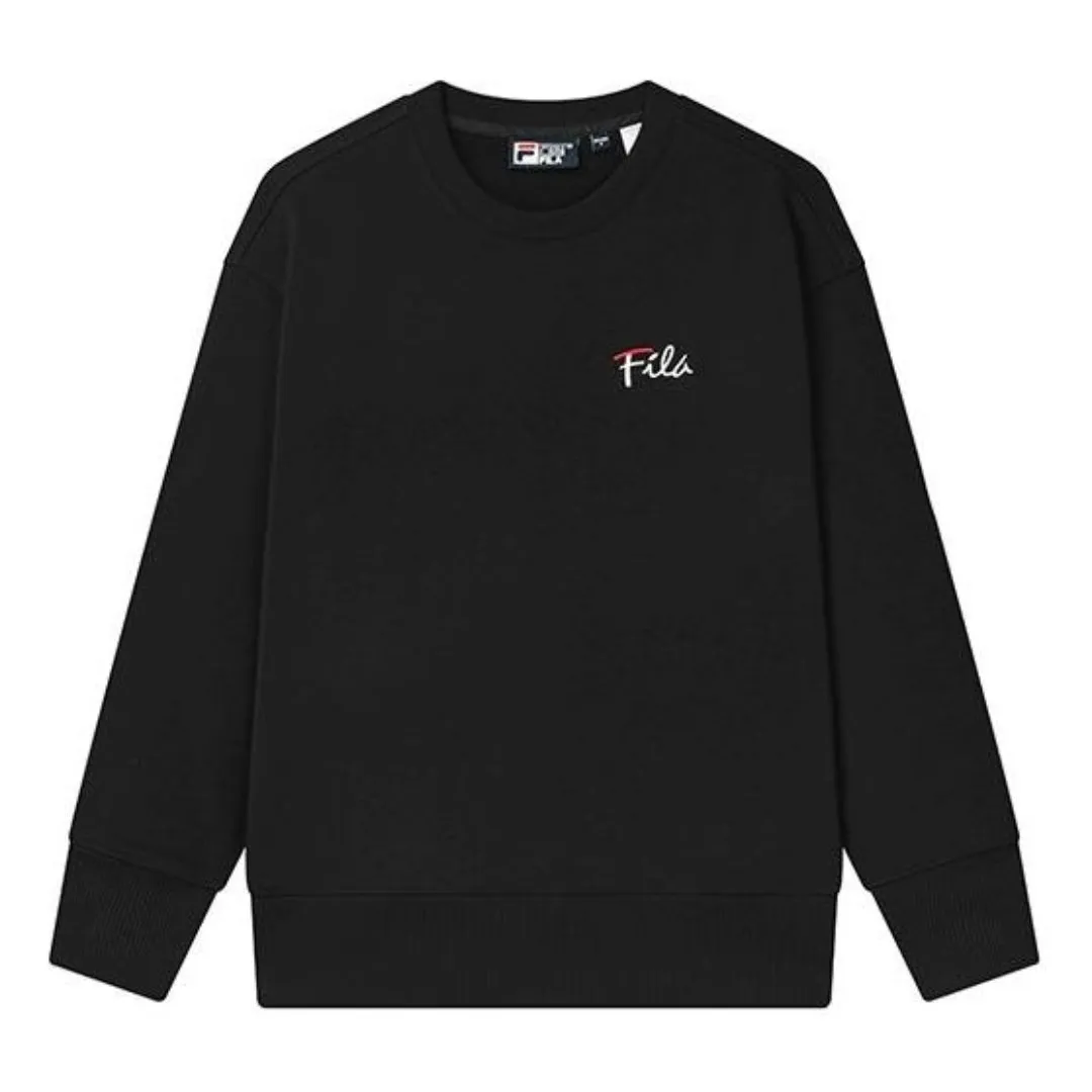 FILA Logo Sweater 'Black' F11U248201F-BK sold by KicksCrew