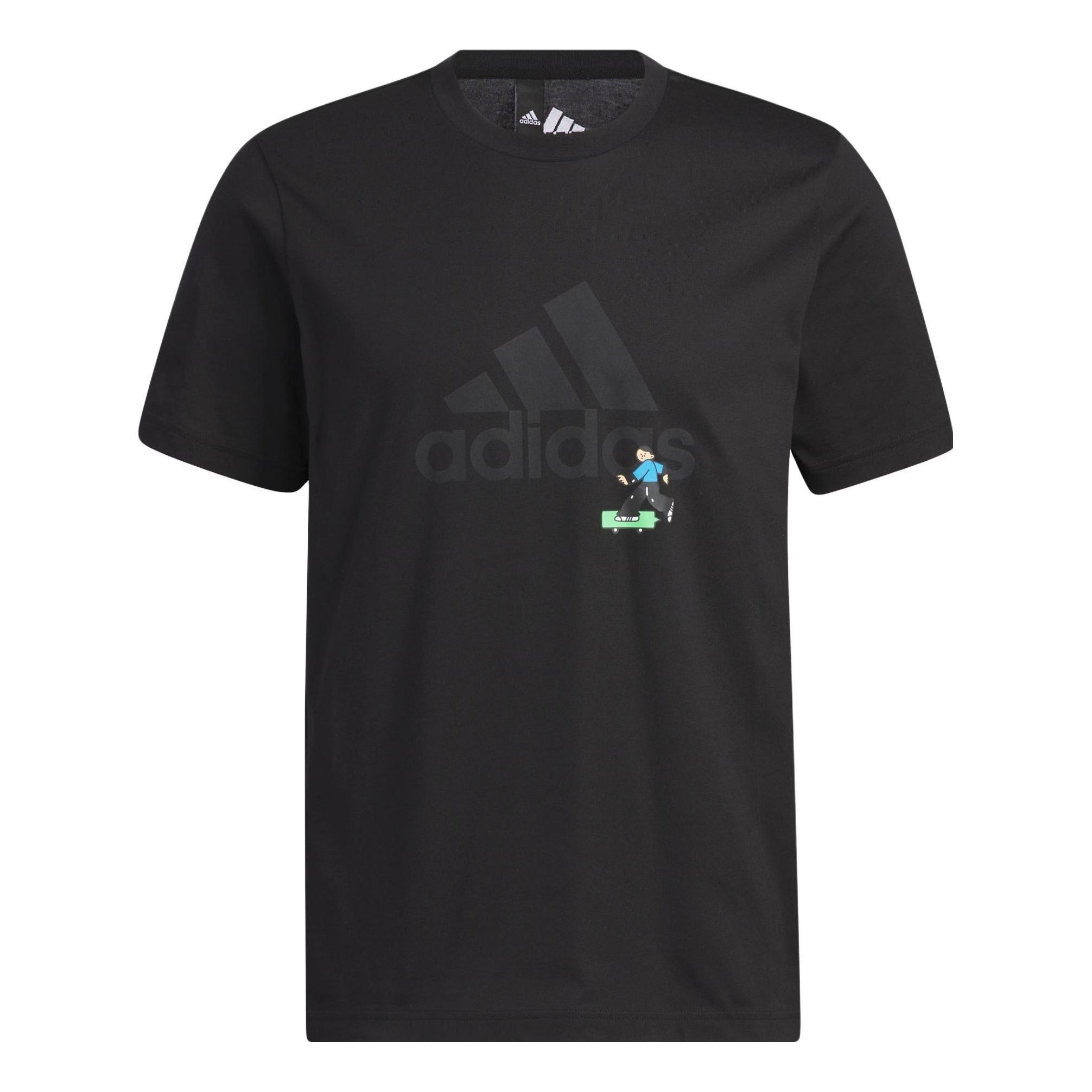 Adidas Graphic Logo T-Shirts 'Black' IA8155 sold by KicksCrew